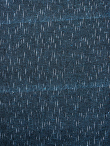 Aegean Green White Pochampally Hand Woven Ikat Fabric Per Meter - F002F935