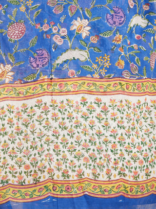 Hand Block Printed Cotton Fabric Per Meter - F001F2722