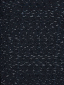 Dark Blue Ivory Pochampally Hand Weaved Ikat Fabric Per Meter - F002F803