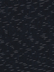 Dark Blue Ivory Pochampally Hand Weaved Ikat Fabric Per Meter - F002F803