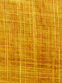 Mustard Yellow Ajrakh Printed Cotton Fabric Per Meter - F003F1513