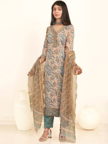 Jashn Muskan Set Of Kurta Pants Kota Doria Dupatta