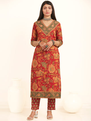 Jashn Bahija Set Of Kurta Pants Dupatta