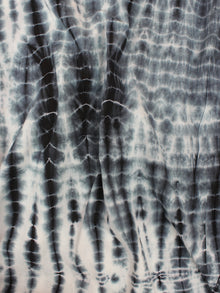 Black White Shibori Dyed Cotton Fabric Per Meter - F0916186