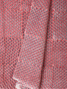 Coral Green Hand Block Printed Cotton Fabric Per Meter - F001F2276