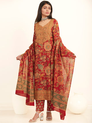 Jashn Mannat Set Of Kurta Pants Dupatta