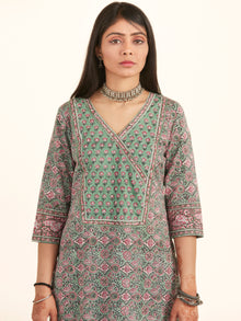 Jashn Meena Set Of Kurta Pants Kota Doria Dupatta