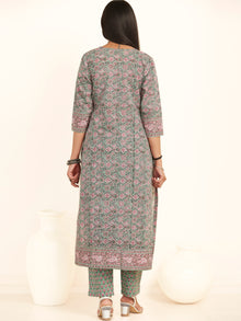 Jashn Meena Set Of Kurta Pants Kota Doria Dupatta