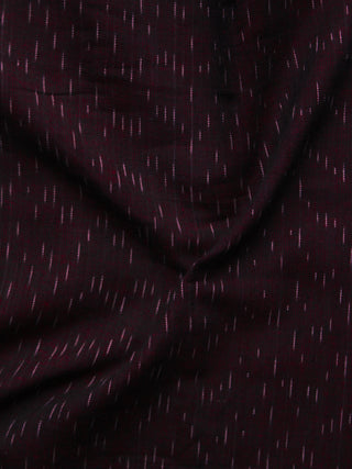 Maroon Ivory Pochampally Hand Woven Ikat Fabric Per Meter - F002F912