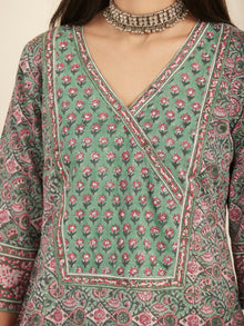 Jashn Meena Set Of Kurta Pants Kota Doria Dupatta