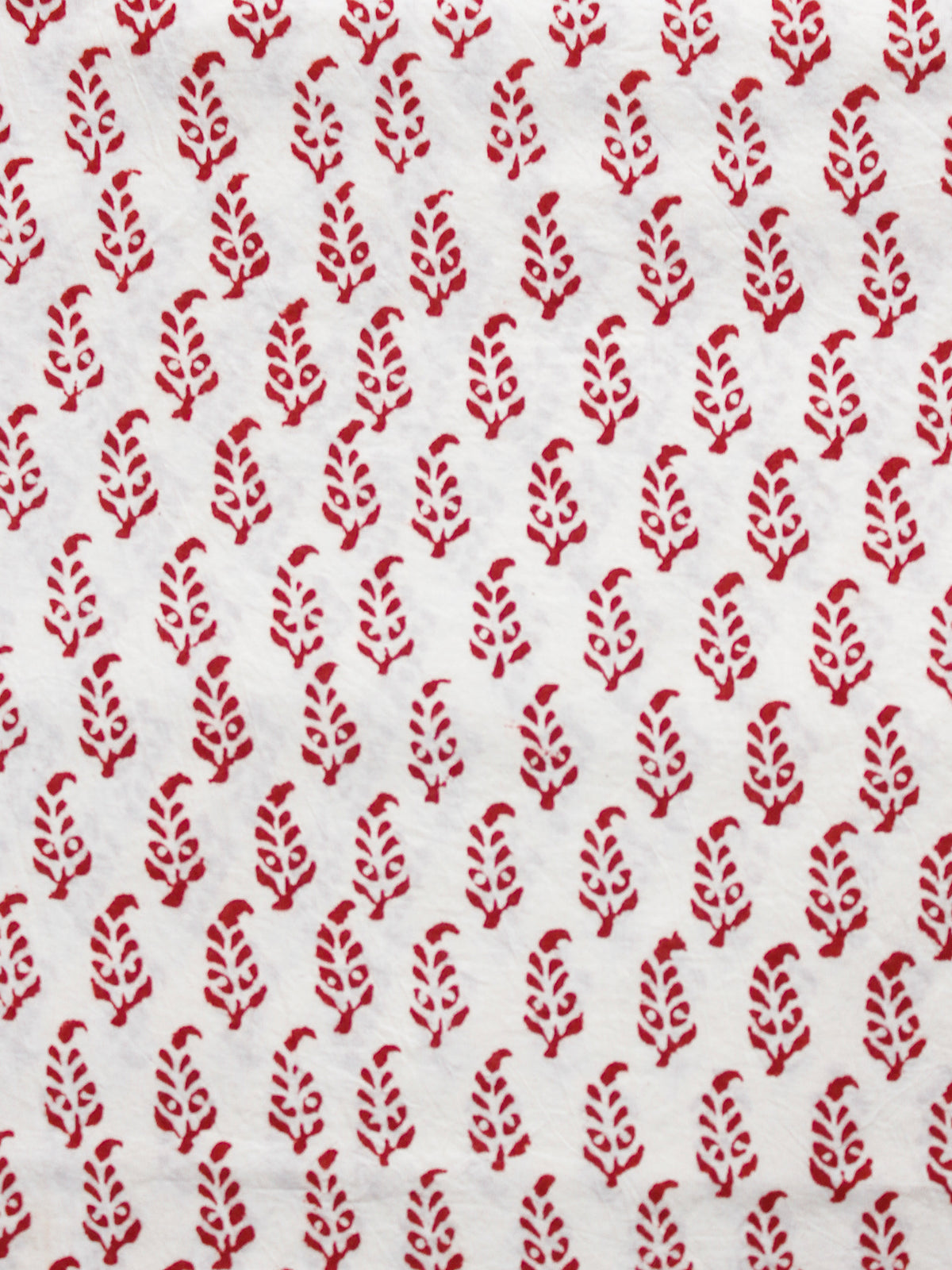 Beige Maroon Bagh Printed Cotton Fabric Per Meter - F005F1703