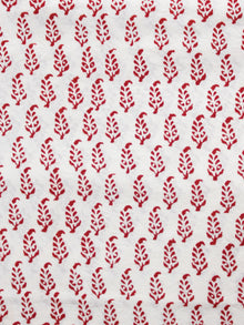 Beige Maroon Bagh Printed Cotton Fabric Per Meter - F005F1703