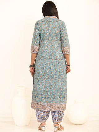 Jashn Parigul Set Of Kurta Salwar Pants Kota Dupatta