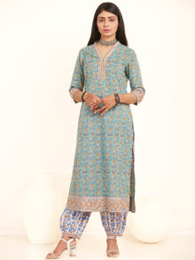 Jashn Parigul Set Of Kurta Salwar Pants Kota Dupatta