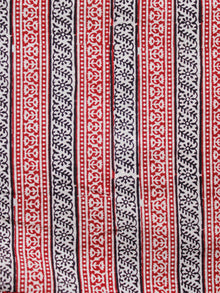 Beige Maroon Black Bagh Printed Cotton Fabric Per Meter - F005F1713