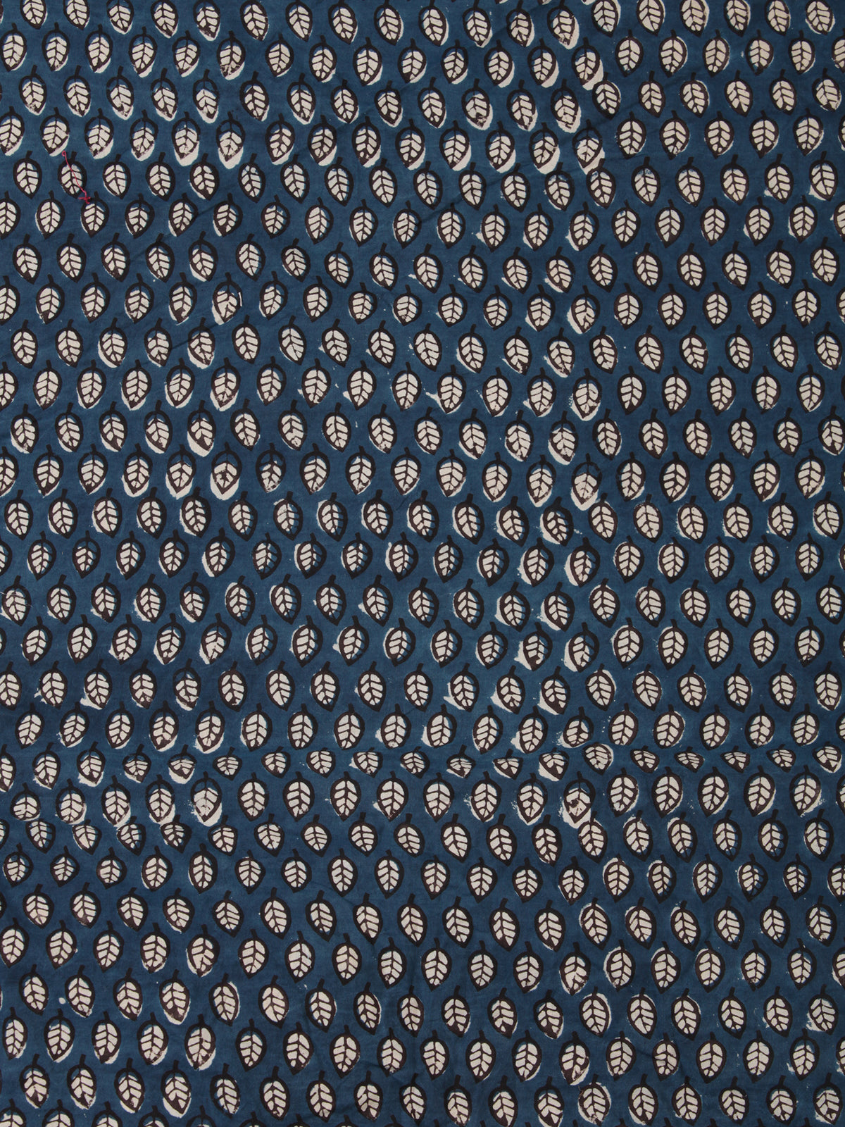 Indigo Black Hand Block Printed Cotton Fabric Per Meter - F001F2453
