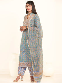 Jashn Khawab Set Of Kurta Salwar Pants Kota Dupatta