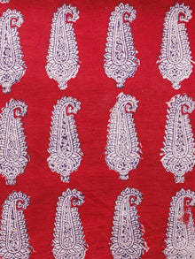 Red Black Beige Bagh Printed Cotton Fabric Per Meter - F005F1723
