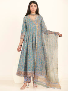 Jashn Rasam Set Of Angrakha Kurta Pants Dupatta