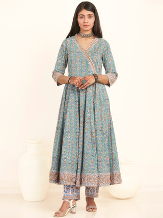 Jashn Rasam Set Of Angrakha Kurta Pants Dupatta