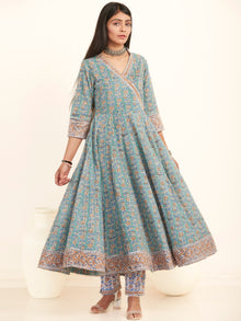 Jashn Rasam Set Of Angrakha Kurta Pants Dupatta