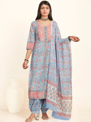 Jashn Raima Set Of Kurta Salwar Pants Dupatta