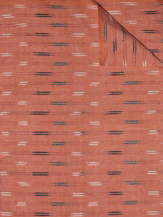 Peach Ivory Green Black Pochampally Hand Weaved Ikat Fabric Per Meter - F0916729
