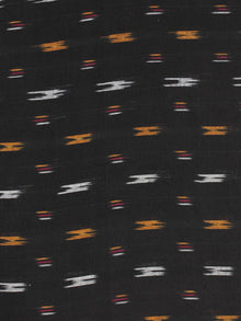 Black Yellow Red Ivory Pochampally Hand Weaved Ikat Fabric Per Meter - F0916730