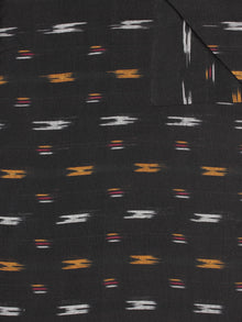 Black Yellow Red Ivory Pochampally Hand Weaved Ikat Fabric Per Meter - F0916730