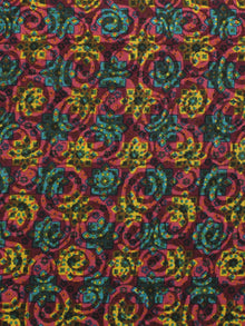 Multi Color Hand Block Printed Cotton Fabric Per Meter - F001F786