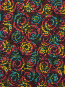 Multi Color Hand Block Printed Cotton Fabric Per Meter - F001F786