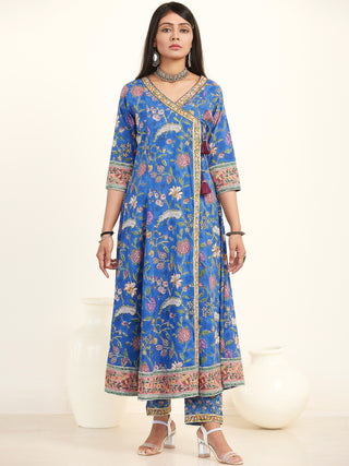 Jashn Rohini Set Of Angrakha Kurta Pants Dupatta