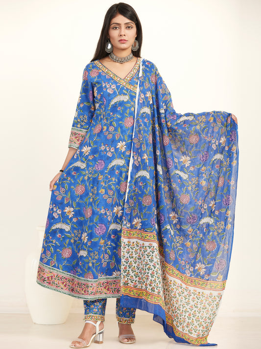 Jashn Rohini Set Of Angrakha Kurta Pants Dupatta