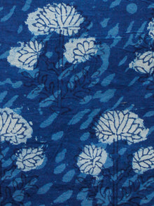 Indigo White Black Hand Block Printed Cotton Fabric Per Meter - F001F1350