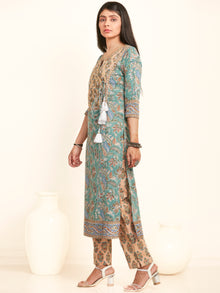 Jashn Suhana Set Of Kurta Pants Kota Doria Dupatta