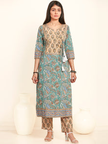 Jashn Suhana Set Of Kurta Pants Kota Doria Dupatta
