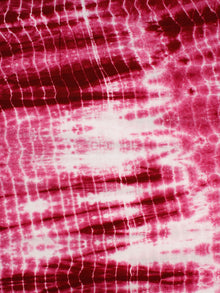 Pink White Shibori Dyed Cotton Fabric Per Meter - F0916185