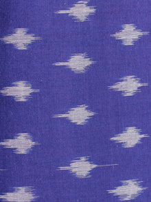 Purple Grey Pochampally Hand Weaved Ikat Mercerised Cotton Fabric Per Meter - F002F1968