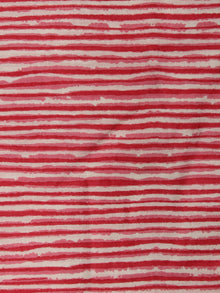 Pink Ivory Hand Block Printed Cotton Fabric Per Meter - F001F2012