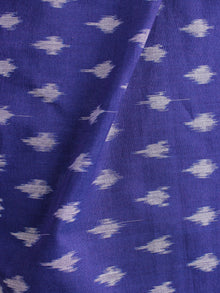 Purple Grey Pochampally Hand Weaved Ikat Mercerised Cotton Fabric Per Meter - F002F1968