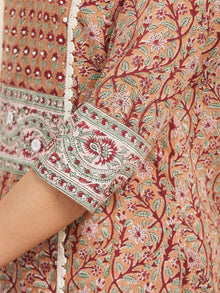 Jashn Neha Set Of Kurta Pants Kota Doria Dupatta