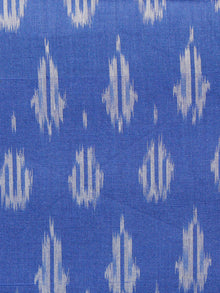 Royal Blue Grey Hand Weaved Ikat Mercerised  Fabric Per Meter - F002F1426