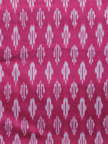 Pink Grey Pochampally Hand Weaved Ikat Mercerised  Fabric Per Meter - F002F1428