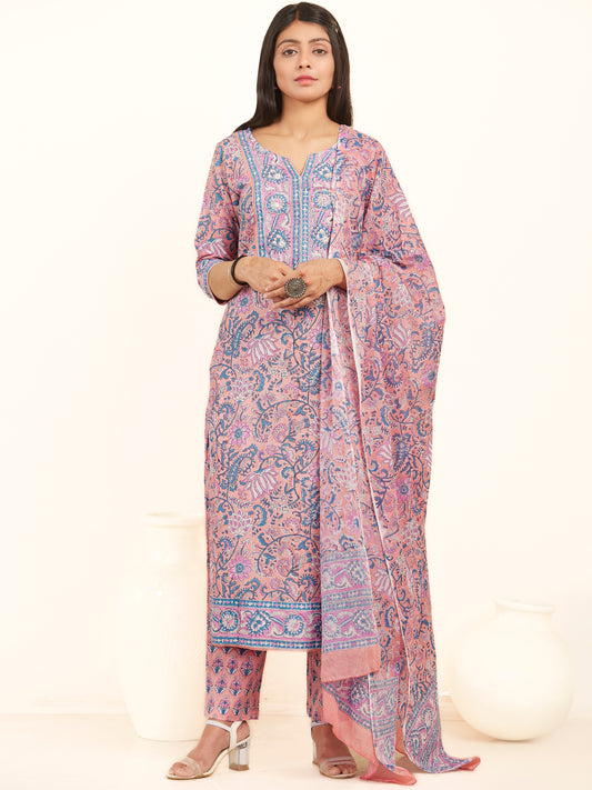 Jashn Anika Set Of Kurta Pants Dupatta