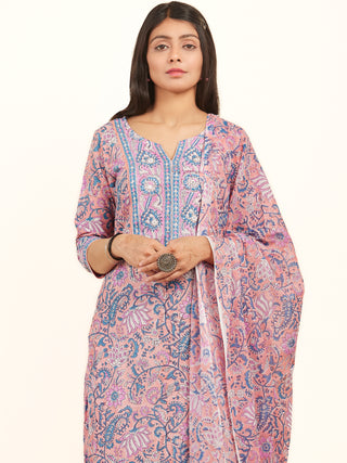 Jashn Anika Set Of Kurta Pants Dupatta