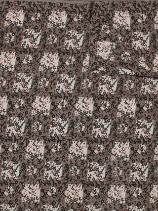 Kashish Ivory Red Black Hand Block Printed Cotton Fabric Per Meter - F001F770