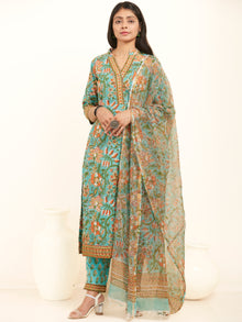 Jashn Ridhi Set Of Kurta Pants Kota Dupatta
