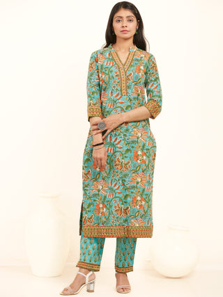 Jashn Ridhi Set Of Kurta Pants Kota Dupatta