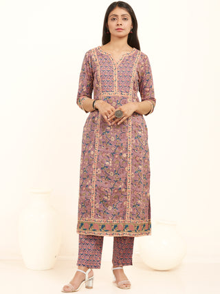 Jashn Vrishti Set Of Kurta Pants Kota Dupatta