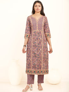 Jashn Vrishti Set Of Kurta Pants Kota Dupatta
